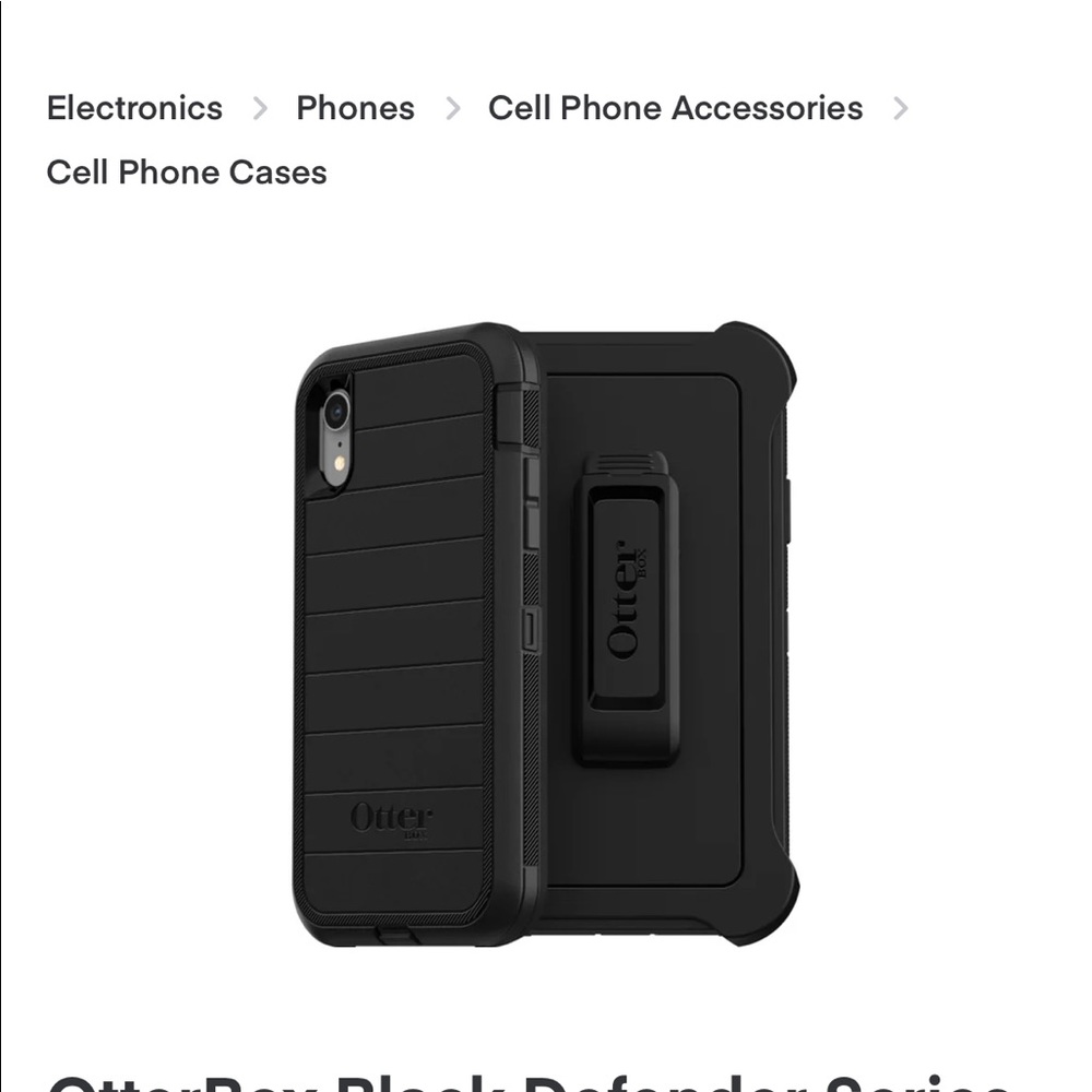 Brand new. Otter box iphone xr 3 piece defender series case